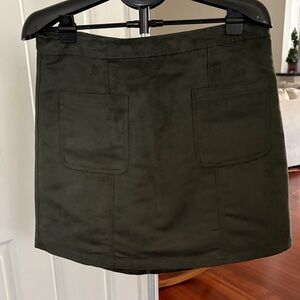 Old Navy Dark Green Mini Skirt with Pockets